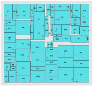 automatic mask layout with best area